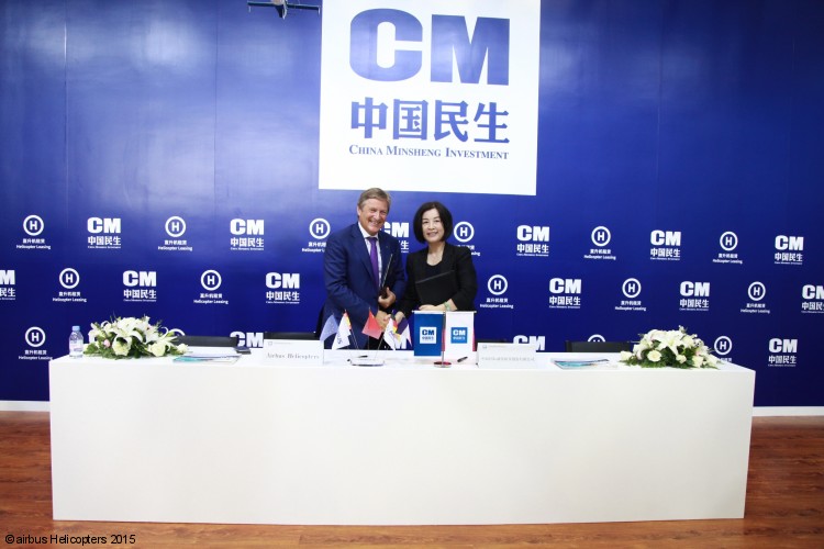 Chinese leasing company CMIFL signs agreement for 100 H125-H130 helicopters over five years