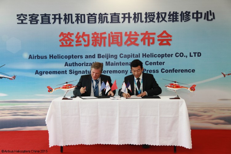 Beijing Capital Helicopter is appointed Airbus Helicopters’ service center in China