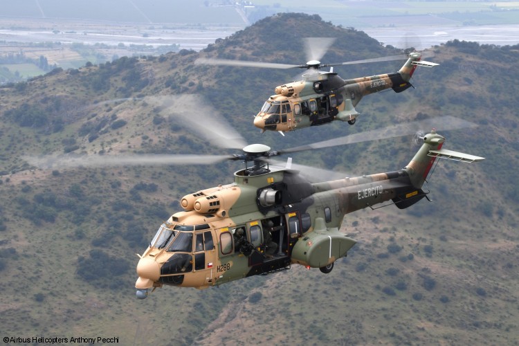 Airbus Helicopters entrega el último H215M al Ejército de Chile