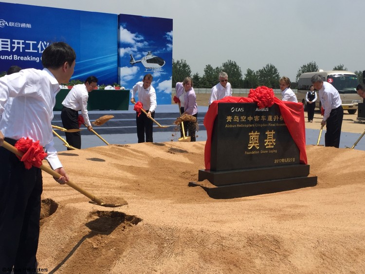 Airbus Helicopters breaks ground on first helicopter assembly line in China