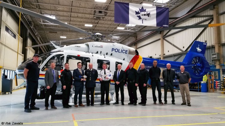 Airbus delivers Canada’s first H145 to the Royal Canadian Mounted Police 