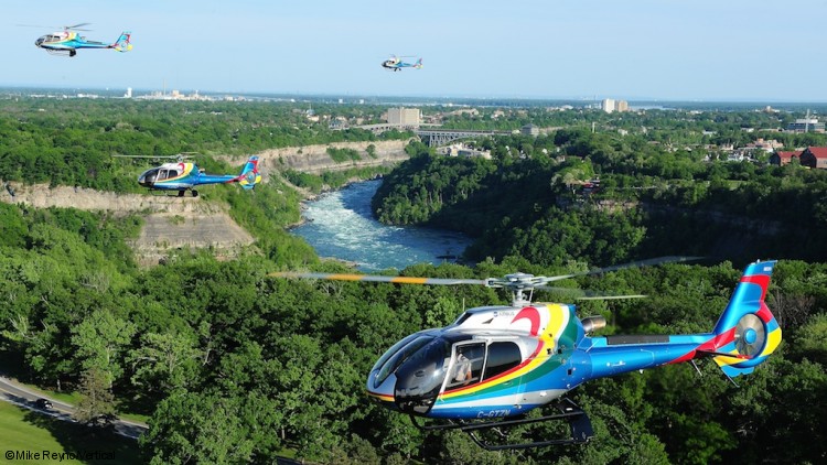 Four new H130s begin sightseeing tours over Niagara Falls