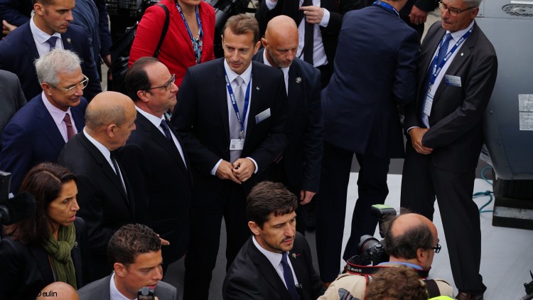 French President François Hollande visits H160 and H225M on opening day of Paris Air Show