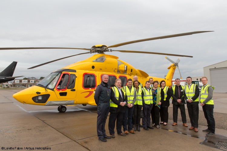 The H175 arrives in Aberdeen: NHV announces the entry into service of two H175s at their UK Aberdeen base for oil and gas operations