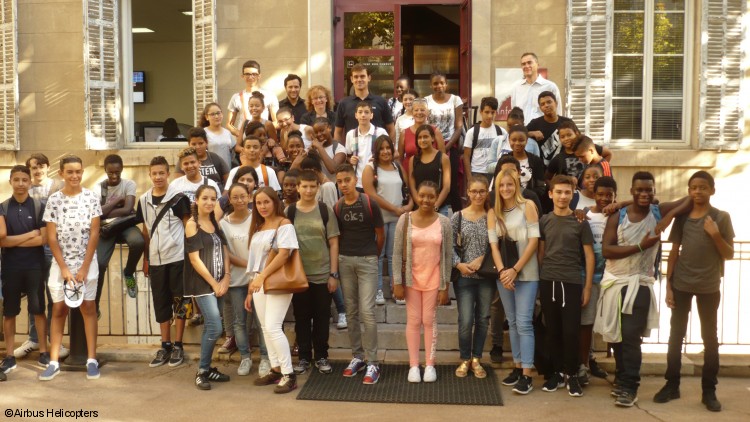 Airbus Helicopters volunteers inspire future generation at Institut Louis Germain summer school